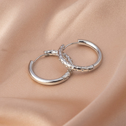 Classic Silver Hoop Earrings