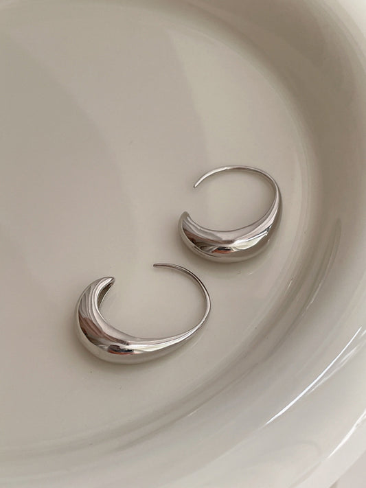 Classic Silver Hoop Earrings