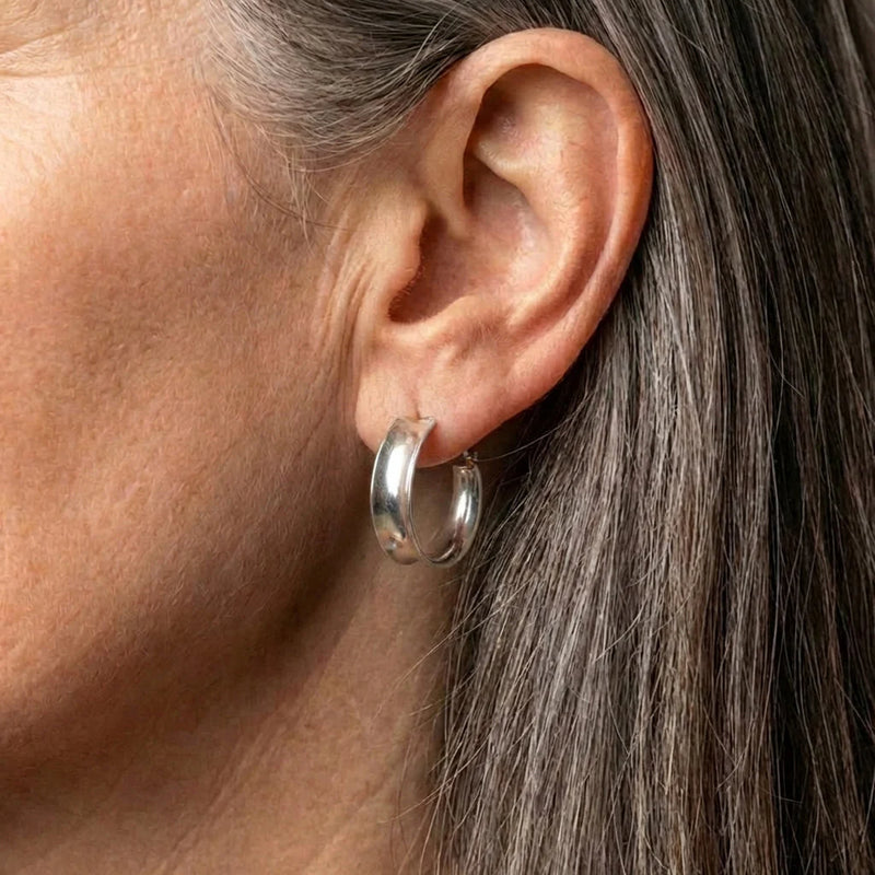 Classic Silver Hoop