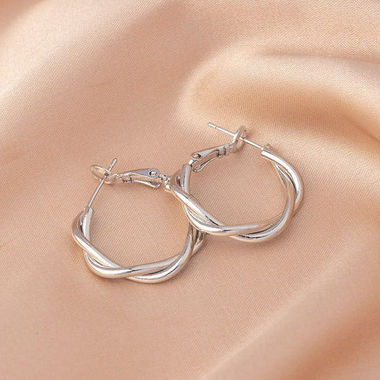 Classic Silver Hoop Earrings