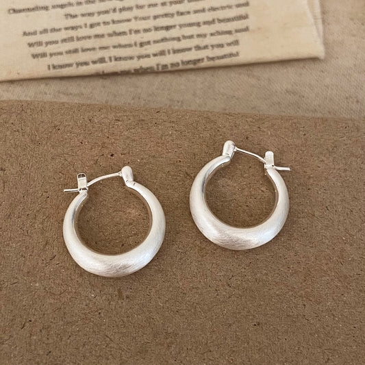 Classic Silver Hoop Earrings