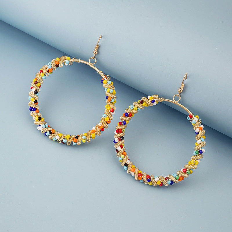Colorful Beaded Earrings – Hardanger Atelier