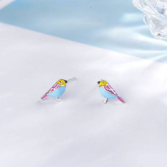 Colorful Bird Earrings