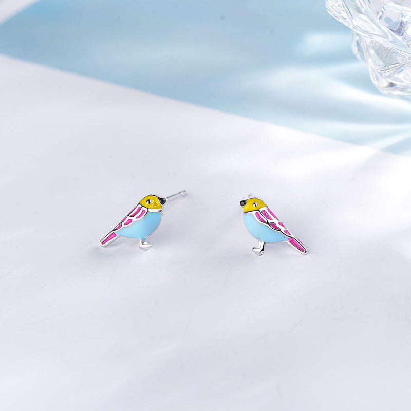 Colorful Bird Earrings