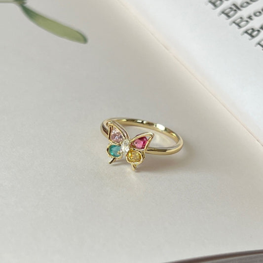 Colorful Butterfly Ring