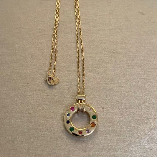Colorful Gold Necklace