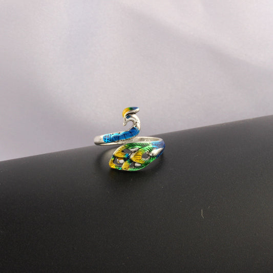 Colorful Peacock Ring