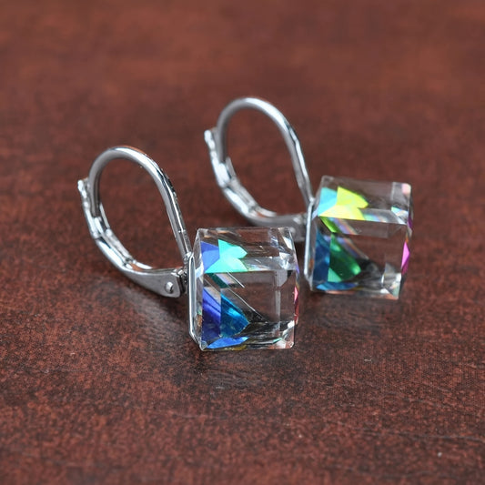 Crystal Cube Earrings