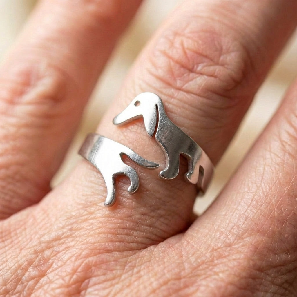 Cute Dachshund Dog Ring