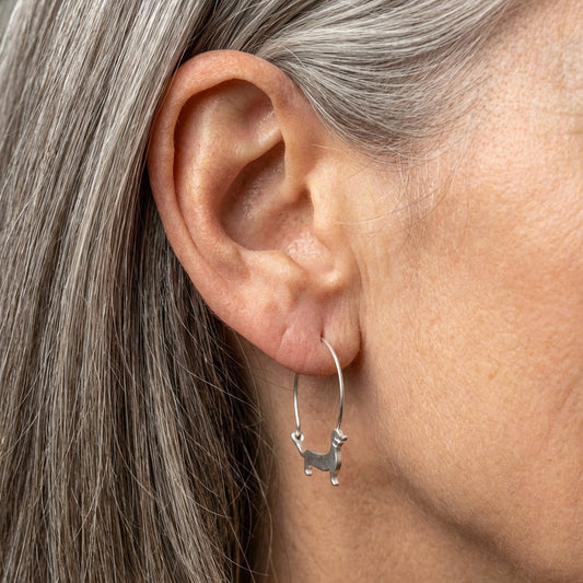 Dachshund Hoop Earrings