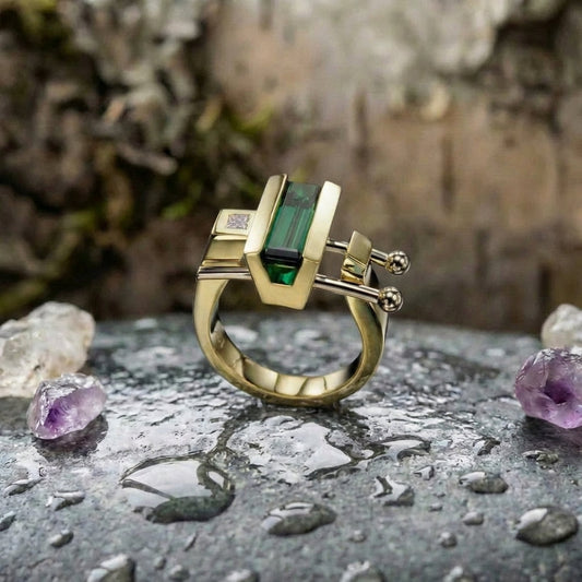 A Delicate Artisan Gold Ring