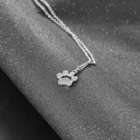 Delicate Paw Print Necklace