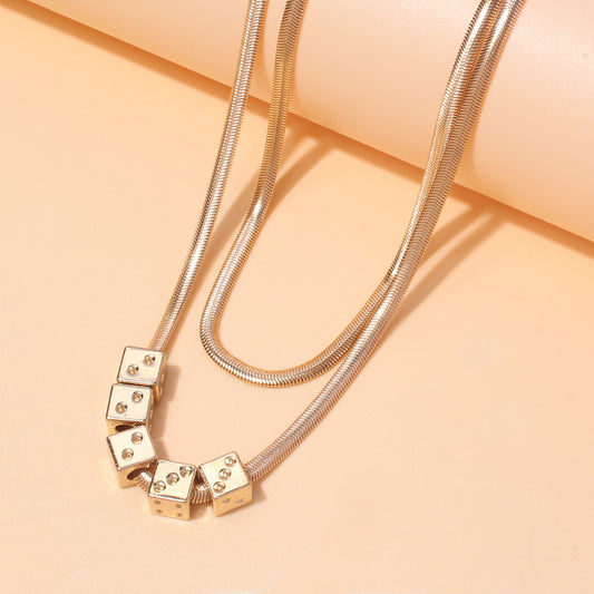 Dice Charm Necklace