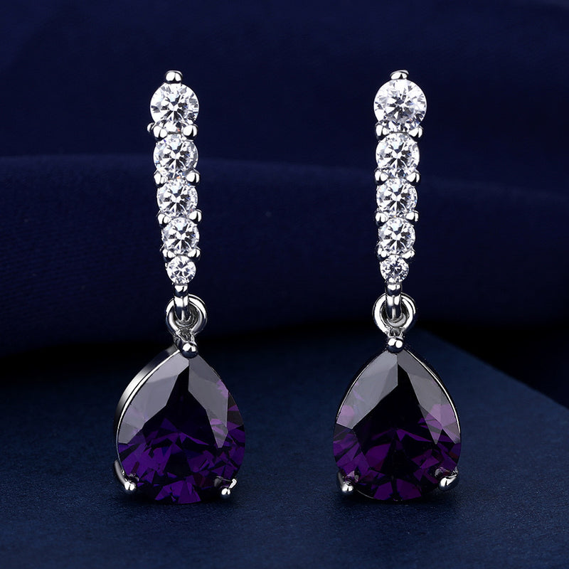 Elegant Amethyst Earrings