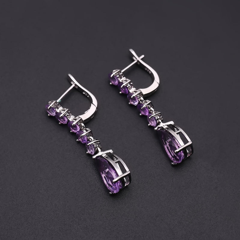 Elegant Amethyst Earrings