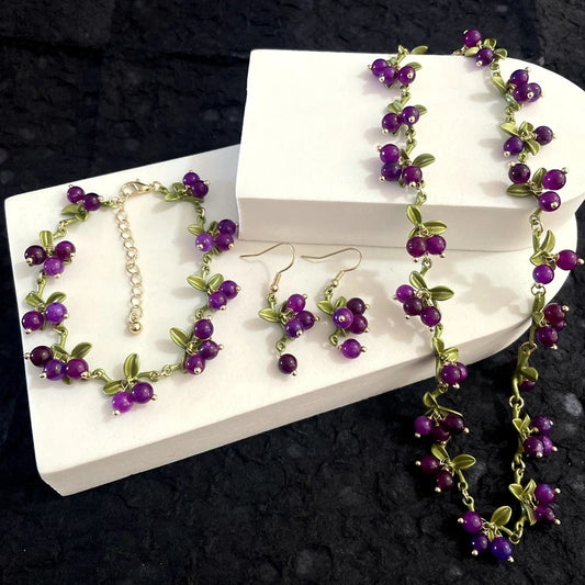 Elegant Amethyst Jewelry Set