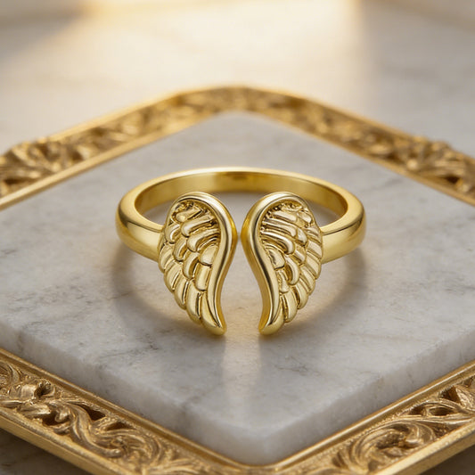 Elegant Angel Wing Ring