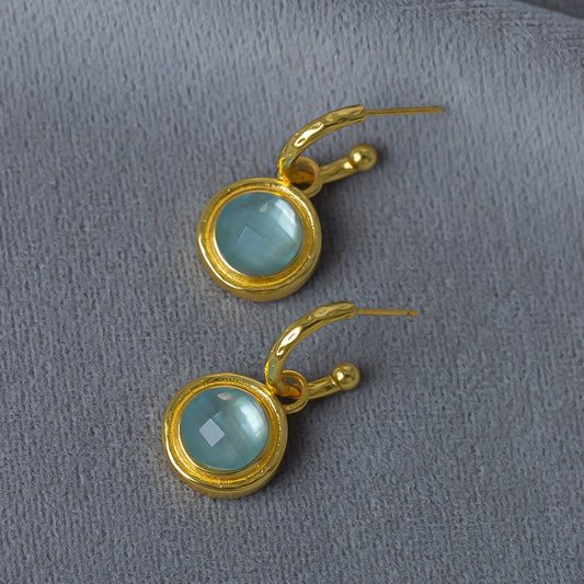 Elegant Aquamarine Earrings