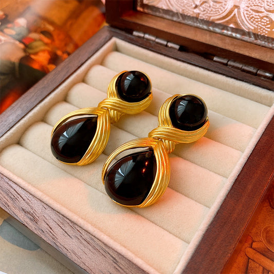Elegant Black Onyx Earrings