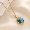 Elegant Blue Gemstone Necklace