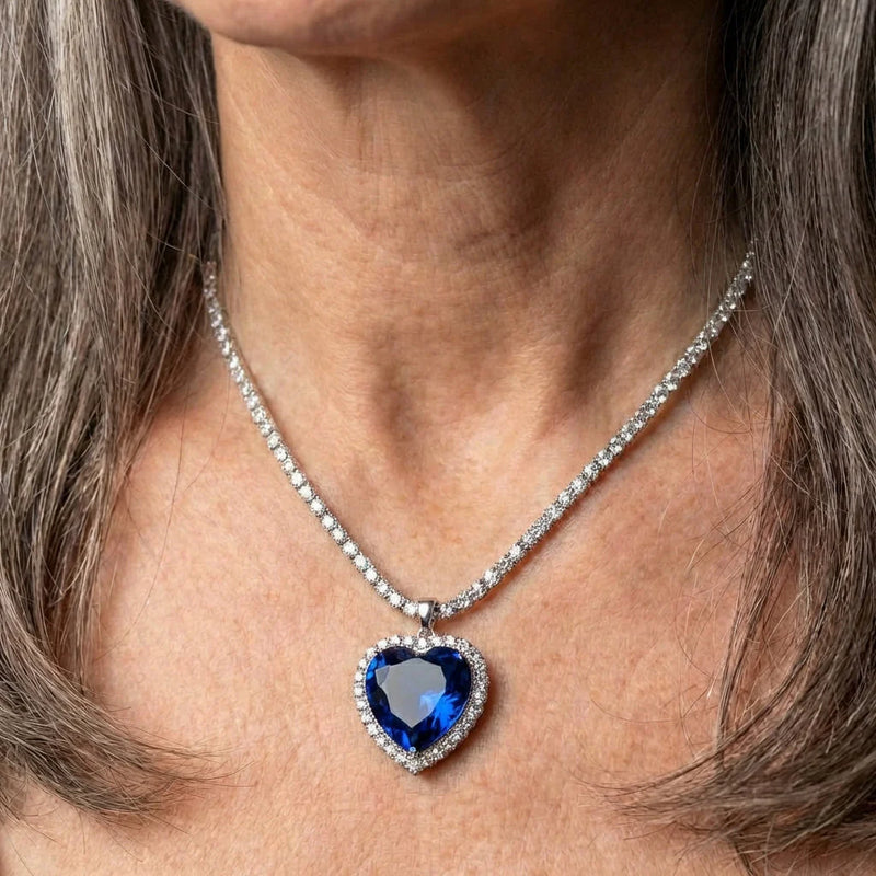 Elegant Blue Heart