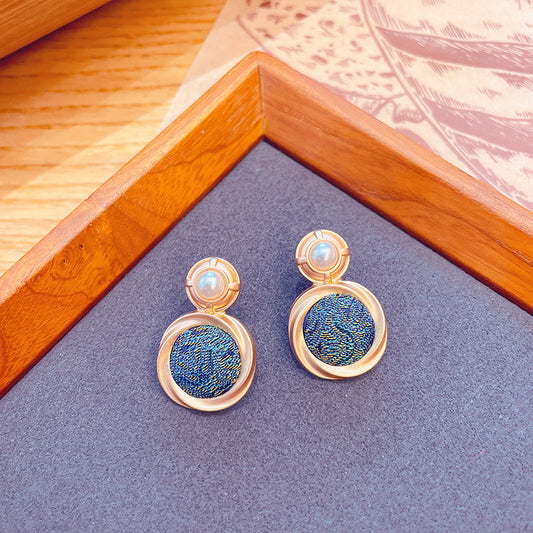 Elegant Blue Moonstone Earrings
