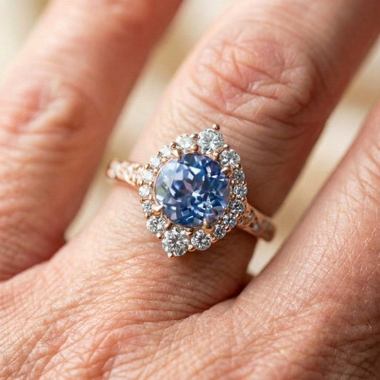 Elegant Blue Sapphire Ring