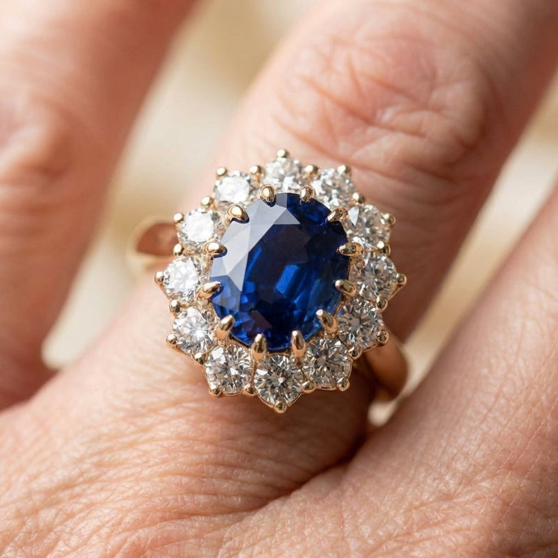 Elegant Blue Sapphire Ring