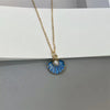 Elegant Blue Shell Pearl Necklace