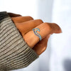 Elegant Blue Statement Ring
