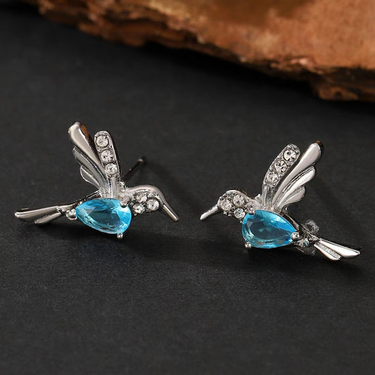 Elegant Blue Topaz Earrings