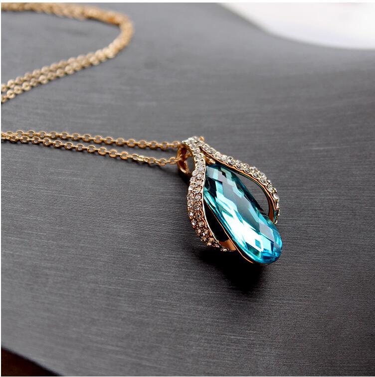 Elegant Blue Topaz Necklace