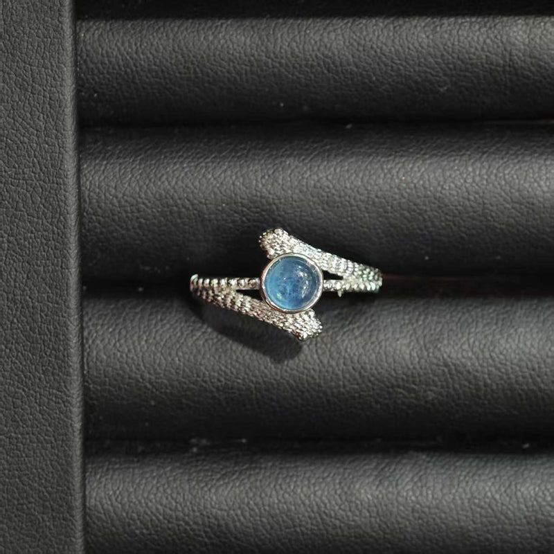 Elegant Blue Topaz Ring