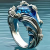 Elegant Blue Topaz Ring