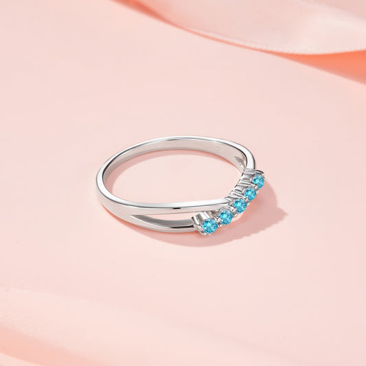 Elegant Blue Topaz Ring