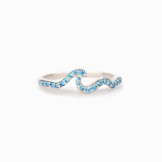 Elegant Blue Topaz Ring