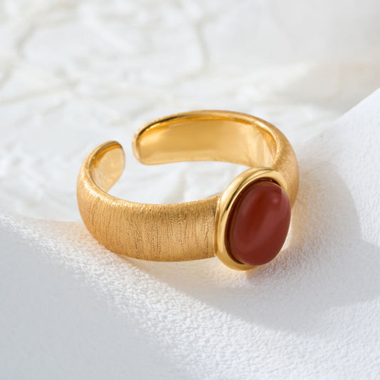 Elegant Carnelian Ring