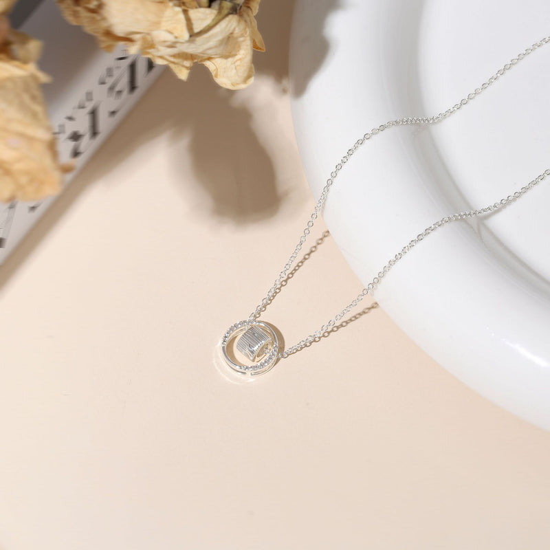 Elegant Circle Pendant Necklace