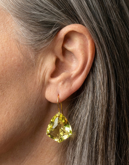 Elegant Citrine Drop Earrings