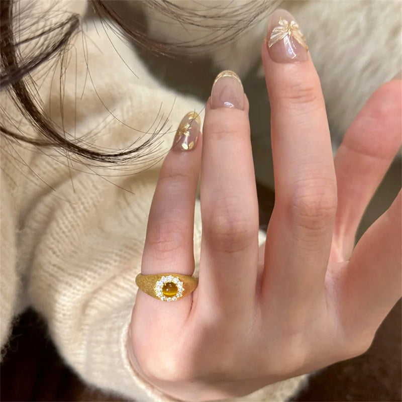 Elegant Citrine Ring