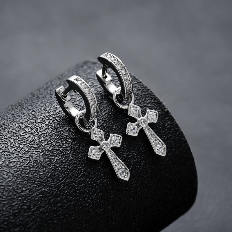 Elegant Cross Earrings
