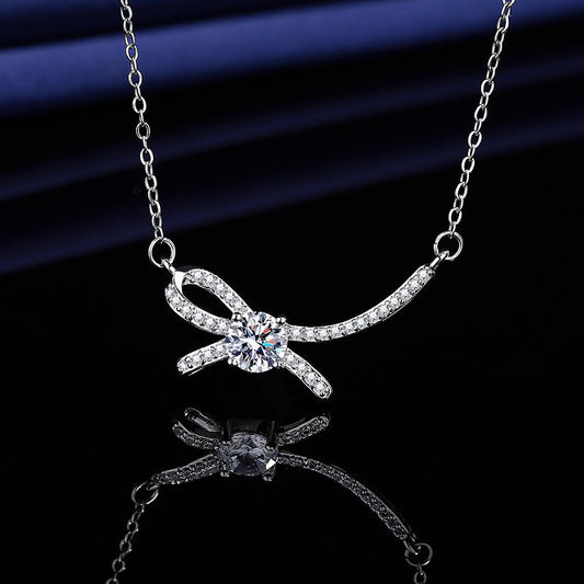Elegant Crystal Bow Knot