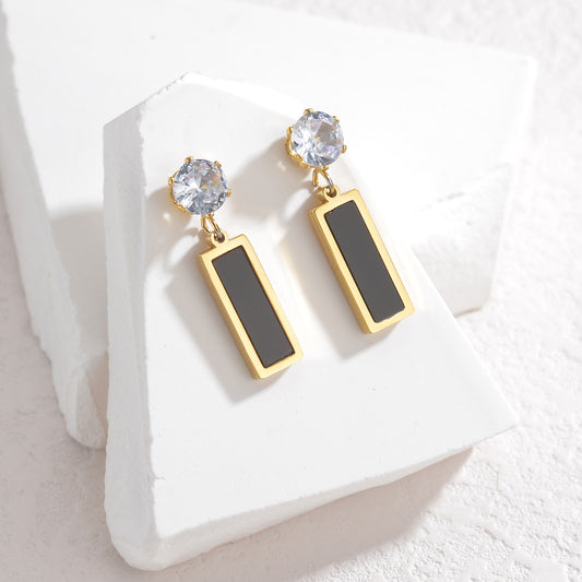 Elegant Crystal Drop Earrings