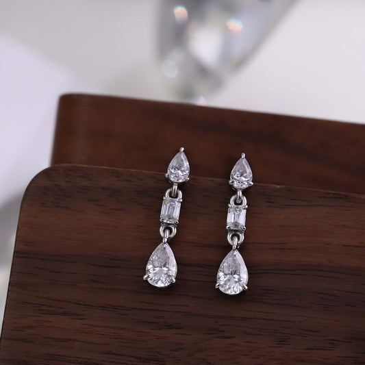 Elegant Crystal Drop Earrings