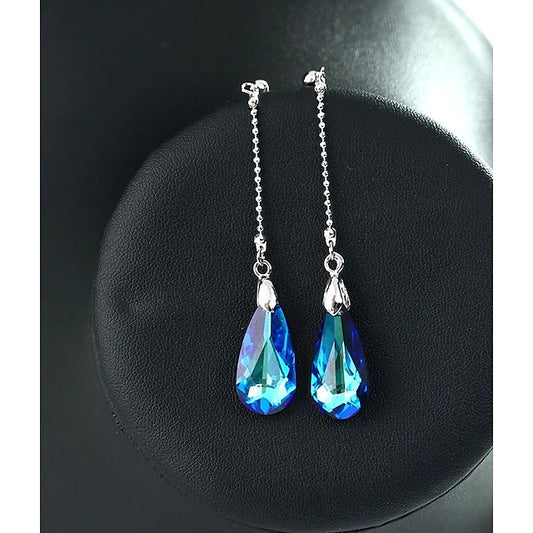 Elegant Crystal Drop Earrings