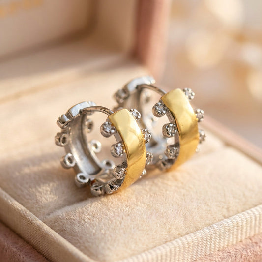 Elegant Crystal Geometric Earrings