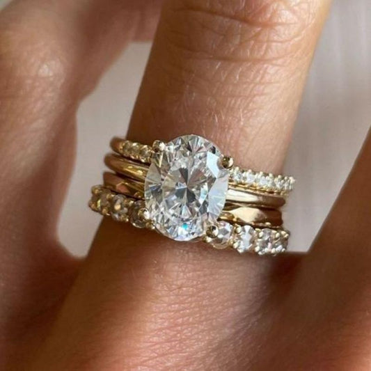 Elegant Crystal Statement Ring