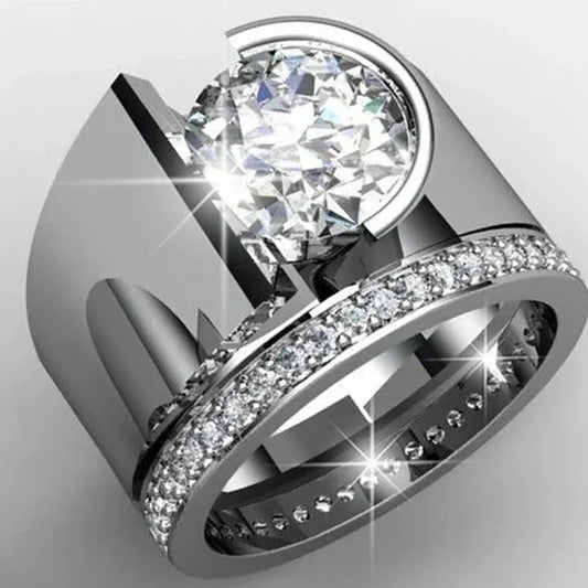 Elegant Crystal Statement Ring