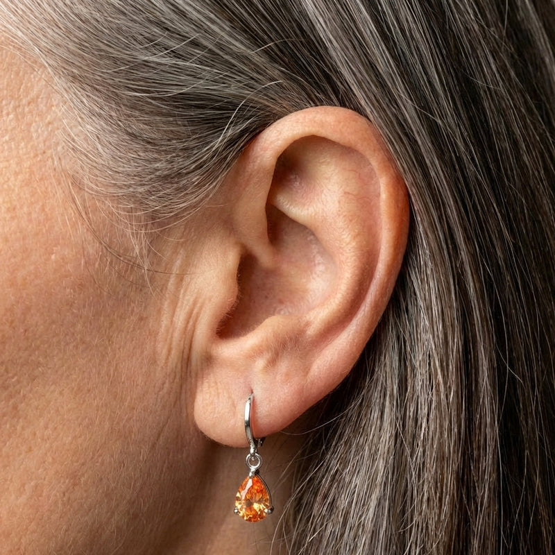 Elegant Crystal Teardrop Earrings
