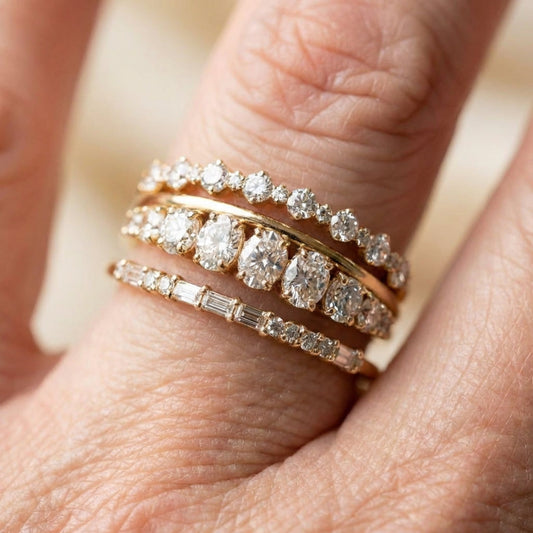 Elegant Diamond Ring Set